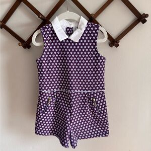 Janie and Jack Floral Geo Romper-Size 4